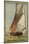 Honfleur Fishing Boat-null-Mounted Giclee Print