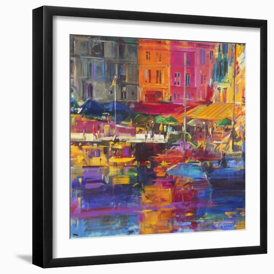 Honfleur Harbour, 2011-Peter Graham-Framed Giclee Print