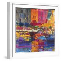 Honfleur Harbour, 2011-Peter Graham-Framed Giclee Print