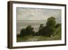 Honfleur ou l'Embouchure de la Seine-Gustave Courbet-Framed Giclee Print