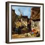 Honfleur, Saint-Catherine Market Place, 1867-1870-Eugène Boudin-Framed Giclee Print