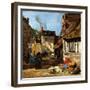 Honfleur, Saint-Catherine Market Place, 1867-1870-Eugène Boudin-Framed Giclee Print