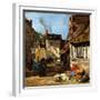 Honfleur, Saint-Catherine Market Place, 1867-1870-Eugène Boudin-Framed Giclee Print