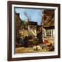 Honfleur, Saint-Catherine Market Place, 1867-1870-Eugène Boudin-Framed Giclee Print