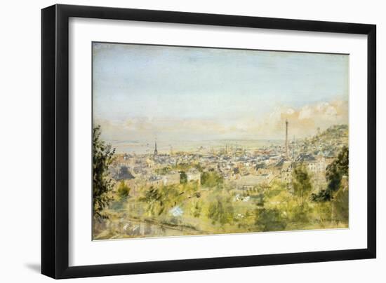 Honfleur, Vue de la Cote de Grace-Jean-Francois Raffaelli-Framed Giclee Print