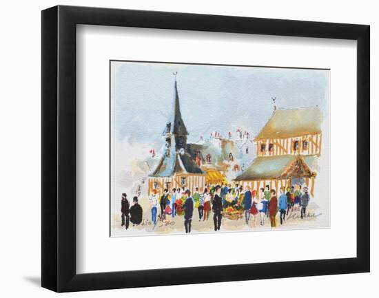 Honfleur-Urbain Huchet-Framed Collectable Print