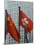 Hong Kong and Chinese Flags Fly in Central, Hong Kong, China-Amanda Hall-Mounted Photographic Print