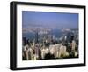 Hong Kong and Kowloon Taken from Victoria Peak, China-Bill Bachmann-Framed Premium Photographic Print