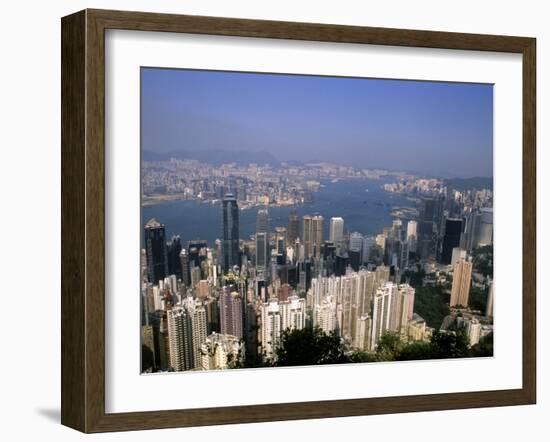 Hong Kong and Kowloon Taken from Victoria Peak, China-Bill Bachmann-Framed Photographic Print