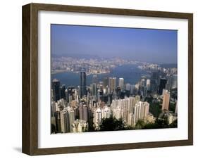 Hong Kong and Kowloon Taken from Victoria Peak, China-Bill Bachmann-Framed Photographic Print