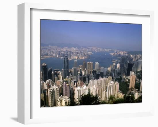 Hong Kong and Kowloon Taken from Victoria Peak, China-Bill Bachmann-Framed Photographic Print