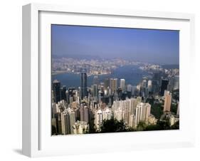 Hong Kong and Kowloon Taken from Victoria Peak, China-Bill Bachmann-Framed Photographic Print