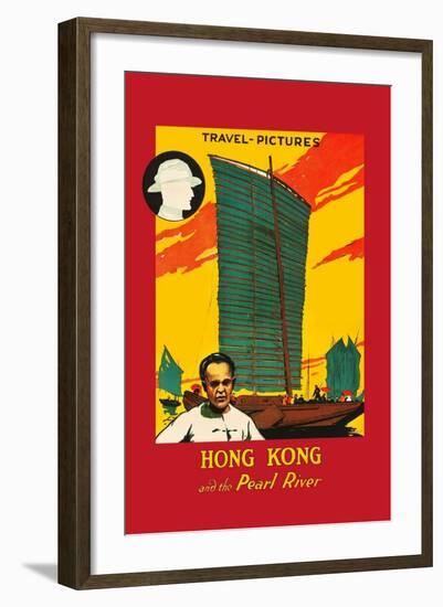 Hong Kong and the Pearl River-null-Framed Art Print