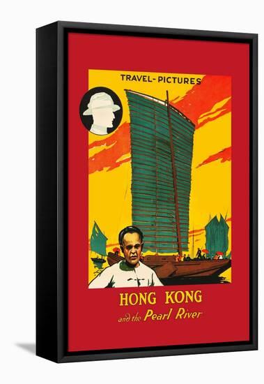 Hong Kong and the Pearl River-null-Framed Stretched Canvas