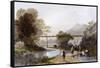 Hong Kong Aqueduct-Thomas Allom-Framed Stretched Canvas