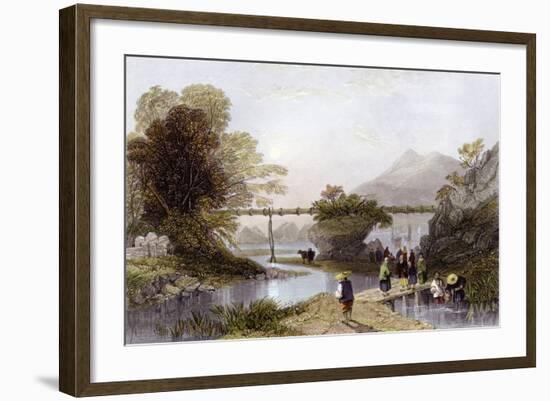 Hong Kong Aqueduct-Thomas Allom-Framed Art Print