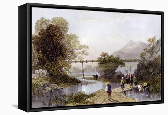 Hong Kong Aqueduct-Thomas Allom-Framed Stretched Canvas