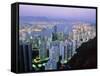 Hong Kong At Dawn-Damien Lovegrove-Framed Stretched Canvas