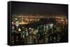 Hong Kong at Night-Macduff Everton-Framed Stretched Canvas