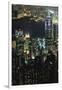 Hong Kong at Night-Jon Hicks-Framed Photographic Print