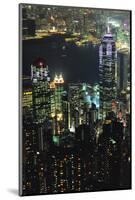 Hong Kong at Night-Jon Hicks-Mounted Photographic Print