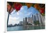 Hong Kong, China. Aberdeen from Boat in Water of Reclaimed Land with Skyscraper Condos-Bill Bachmann-Framed Photographic Print