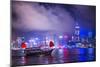 Hong Kong, China at Victoria Harbor.-SeanPavonePhoto-Mounted Photographic Print