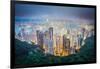 Hong Kong, China City Skyline from Victoria Peak-Sean Pavone-Framed Photographic Print