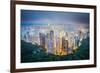 Hong Kong, China City Skyline from Victoria Peak-Sean Pavone-Framed Photographic Print