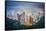 Hong Kong, China City Skyline from Victoria Peak-Sean Pavone-Framed Stretched Canvas