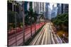 Hong Kong, China. Downtown Traffic , Road with Skyscrapers-Bill Bachmann-Stretched Canvas