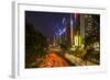 Hong Kong, China. Downtown Traffic , Road with Skyscrapers-Bill Bachmann-Framed Photographic Print