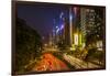Hong Kong, China. Downtown Traffic , Road with Skyscrapers-Bill Bachmann-Framed Photographic Print