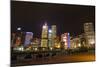 Hong Kong, China. Night Skyline with Twilight in City at Harbor-Bill Bachmann-Mounted Photographic Print