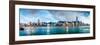 Hong Kong, China Skyline Panorama from across Victoria Harbor-Sean Pavone-Framed Premium Photographic Print