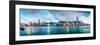 Hong Kong, China Skyline Panorama from across Victoria Harbor-Sean Pavone-Framed Premium Photographic Print