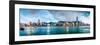 Hong Kong, China Skyline Panorama from across Victoria Harbor-Sean Pavone-Framed Photographic Print