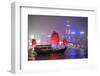 Hong Kong, China. Traditional Chinese Junk Sail in Victoria Harbour-Matteo Colombo-Framed Photographic Print