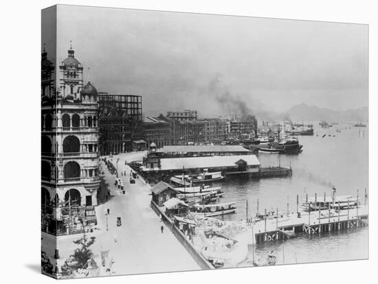 Hong Kong, China Waterfront Photograph - Hong Kong, China-Lantern Press-Stretched Canvas