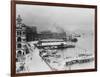 Hong Kong, China Waterfront Photograph - Hong Kong, China-Lantern Press-Framed Art Print