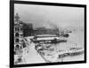 Hong Kong, China Waterfront Photograph - Hong Kong, China-Lantern Press-Framed Art Print