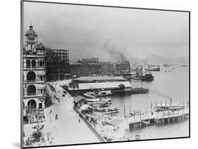 Hong Kong, China Waterfront Photograph - Hong Kong, China-Lantern Press-Mounted Art Print