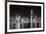 Hong Kong City Skyline at Night over Victoria Harbor with Clear Sky and Urban Skyscrapers.-Songquan Deng-Framed Photographic Print