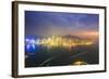 Hong Kong Cityscape at Sunset-Fraser Hall-Framed Photographic Print
