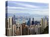 Hong Kong Cityscape Viewed from Victoria Peak, Hong Kong, China, Asia-Amanda Hall-Stretched Canvas