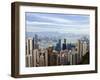 Hong Kong Cityscape Viewed from Victoria Peak, Hong Kong, China, Asia-Amanda Hall-Framed Photographic Print