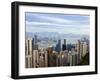 Hong Kong Cityscape Viewed from Victoria Peak, Hong Kong, China, Asia-Amanda Hall-Framed Photographic Print