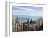 Hong Kong Cityscape Viewed from Victoria Peak, Hong Kong, China, Asia-Amanda Hall-Framed Photographic Print