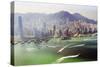 Hong Kong Cityscape-Fraser Hall-Stretched Canvas