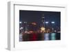 Hong Kong Convention and Exhibition Centre, and Victoria Harbor, Hong Kong, China-David Wall-Framed Photographic Print